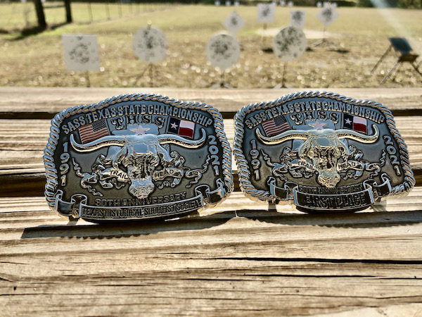 2021 SASS Texas State Championship Buckles
